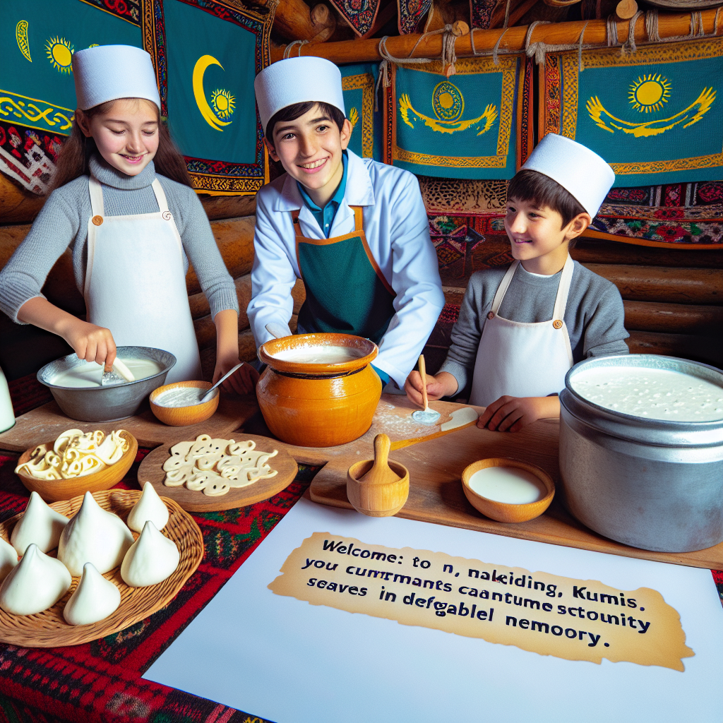 Welcome to a traditional Kazakh Kumis making workshop! Here, you can experience the fun of creating Kumis, a traditional Kazakh dairy product, and gain insights into its cultural significance and manufacturing techniques. Our experienced teachers guide you through the tangy world of Kumis, ensuring each tasting session leaves an indelible memory. The Kumis making workshop is dedicated to preserving and promoting traditional Kazakh food culture. Through hands-on courses, participants can learn the technique of making Kumis, comprehend its cultural stories and nutritional values. We expect every visitor to find opportunities to engage closely with this traditional culture.