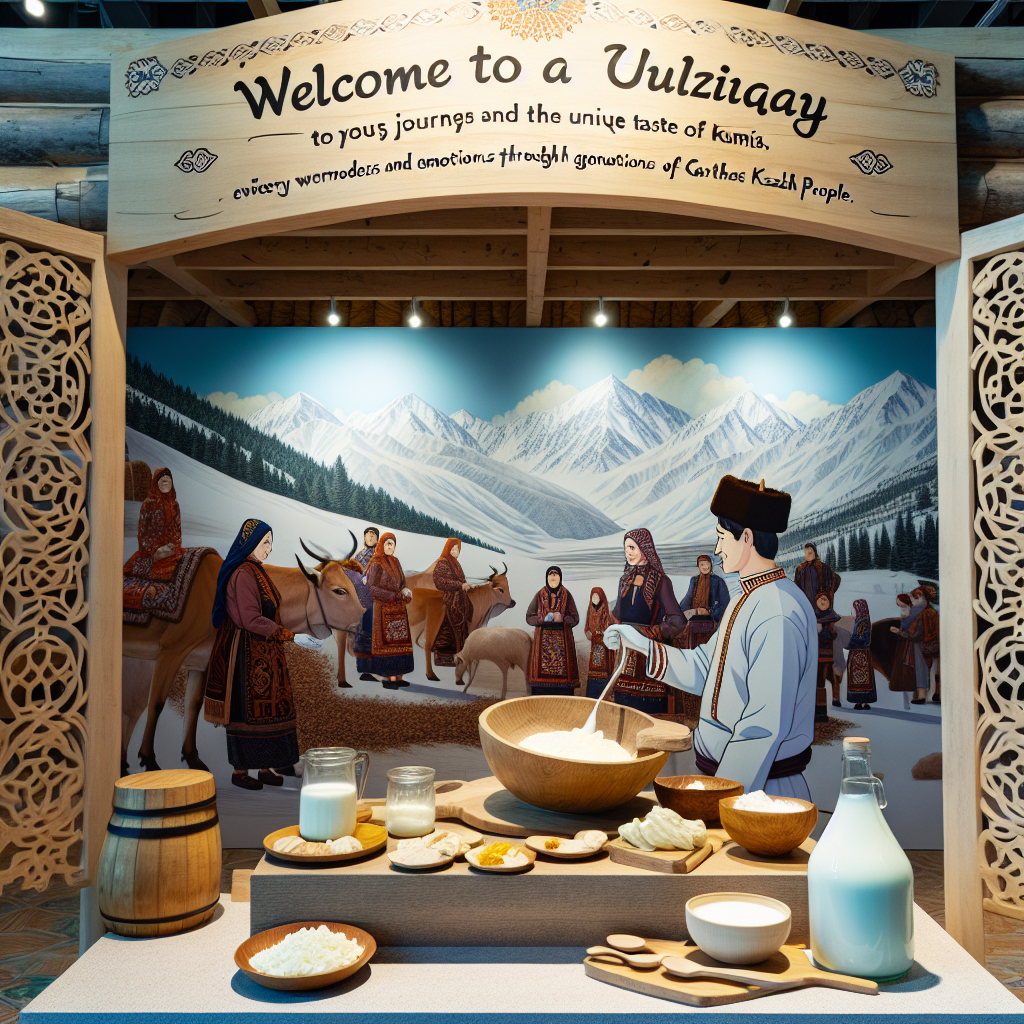 Welcome to a unique exhibition dedicated to the culinary culture of the Kazakh people, especially focusing on their traditional Kumis dairy products. Here, we aim to share and spread the essence of this time-honored tradition through every unique taste of Kumis, inviting you to journey across time and experience the wisdom and emotions passed down through generations of Kazakh people. The exhibition features various displays of the dairy products with detailed explanations, and live demonstrations of their preparation methods.