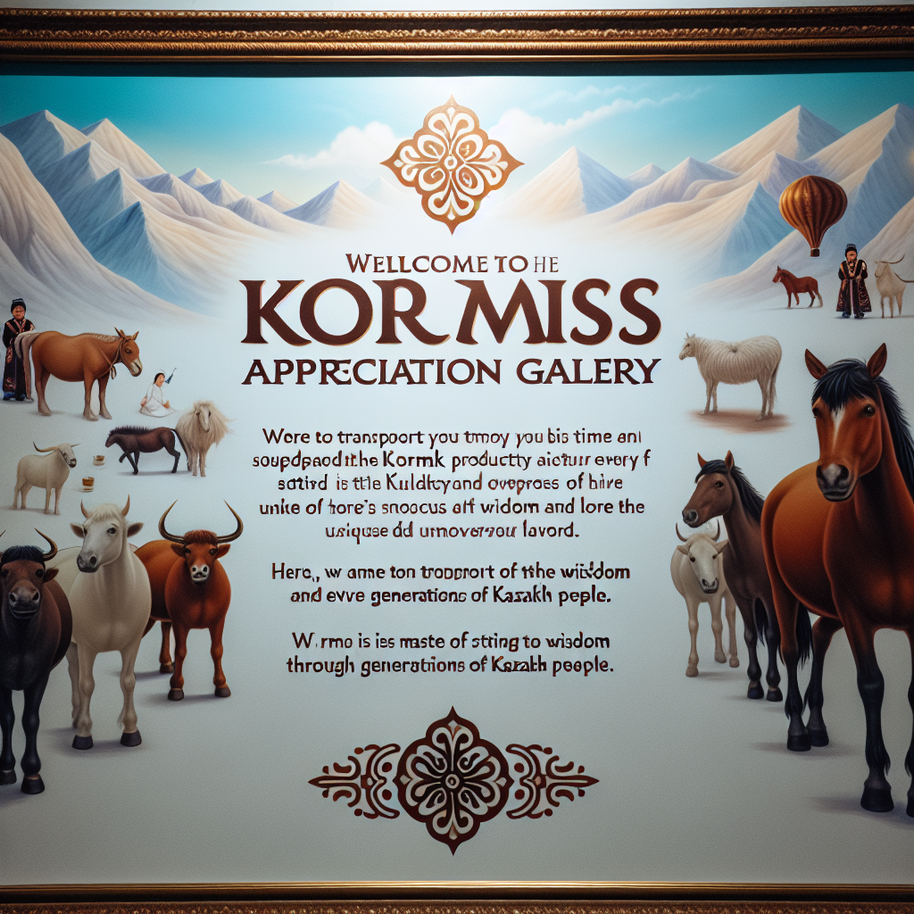 Welcome to the Kormis Dairy Product Appreciation Gallery, a unique establishment dedicated to showcasing and spreading the essence of Kazakh Kormis dairy culture. Here, we aim to transport you through time with every bite of unique Kormis flavor, providing a taste of wisdom and emotions passed down through generations of Kazakh people. Kormis is made from horse milk.