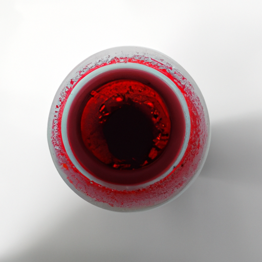 画一个装有红色液体的锥形瓶
