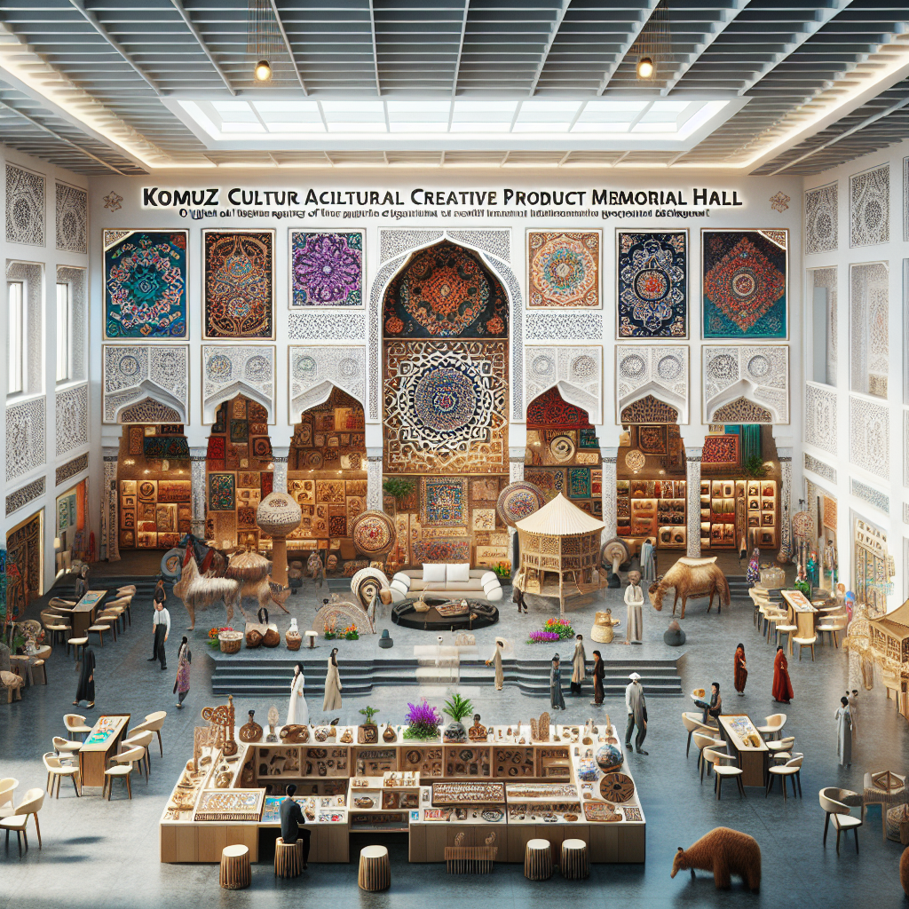 The original purpose behind the establishment of the Komuz Cultural Creative Product Memorial Hall was to promote the rich Kazakh cultural heritage. The museum aims to propel the upgrading of local industries through innovative product design and development, and to achieve sustainable culture development. The museum houses a collection of traditional handicrafts, modern design elements, and cultural creative products, all aimed at showcasing the unique cultural atmosphere and artistic lifestyle of Gejiagou village.