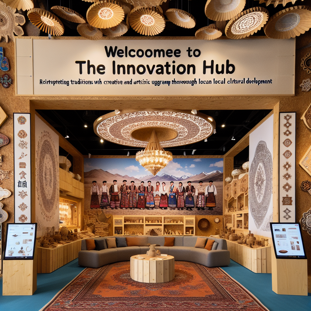 Welcome to the innovation hub, dedicated to showcasing the culture of the Kazakh ethnic group and the tradition of making kumis cheese. This institution is dedicated to reinterpreting traditions in creative and artistic ways, thereby offering visitors a deep insight into the charm of Kazakh culture. This hub was established with the purpose of promoting the rich cultural heritage of the Kazakh people while also propelling local industrial upgrade through innovative product design and development, hence, ensuring sustainable cultural development. The museum is full of traditional handicrafts, modern design elements, and innovative cultural products, aiming to display the unique cultural atmosphere and artistic lifestyle of Gejiagou Village.